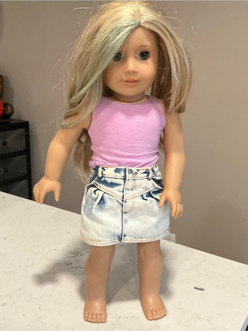 Isabelle American girl doll 2014 GOTY retired Palmer long hair blue yes gymnast